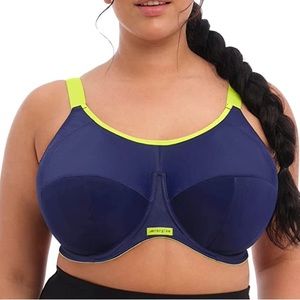 Elomi Navy Women's Plus-Size Energise Underwire Sport Bra